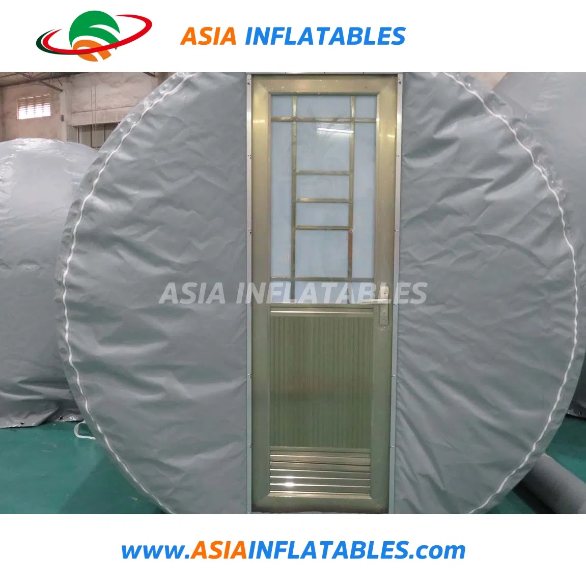Three Rooms Sleeping Tent Inflatable Bubble Lodge Tent with Hard Door
