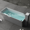 Acrylic Rectangular Massage Bathtub Copper Luxury Hot Tub for Pools Bathtubs Whirlpools Manufacture