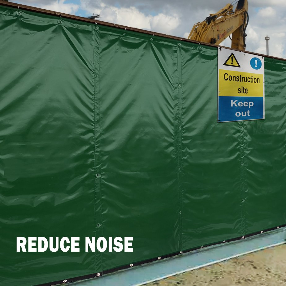 Factory Waterproof PVC Tarpaulin Sound Insulation Blanket for Construction Use Party Soundproof Blanket Sound Barrier Curtains