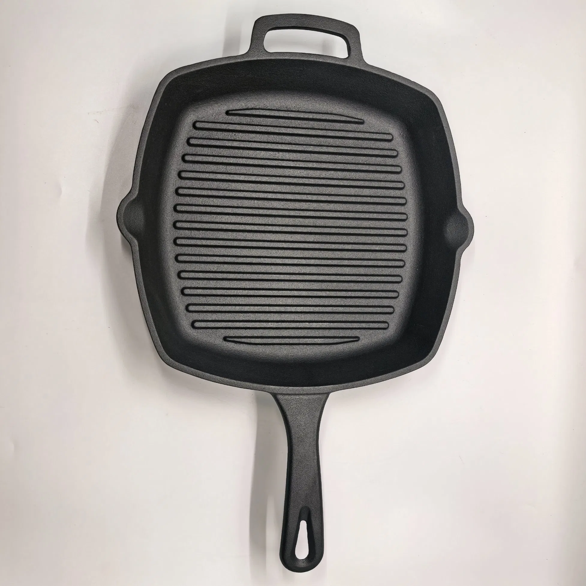 10inch Cast Iron Square Grill Pan with Pre-Seasoned Coating
