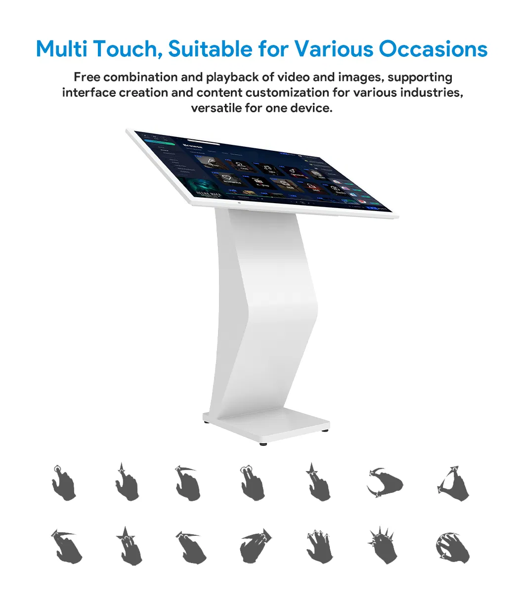 Интерактивный сенсорный дисплей 43-55 дюймов