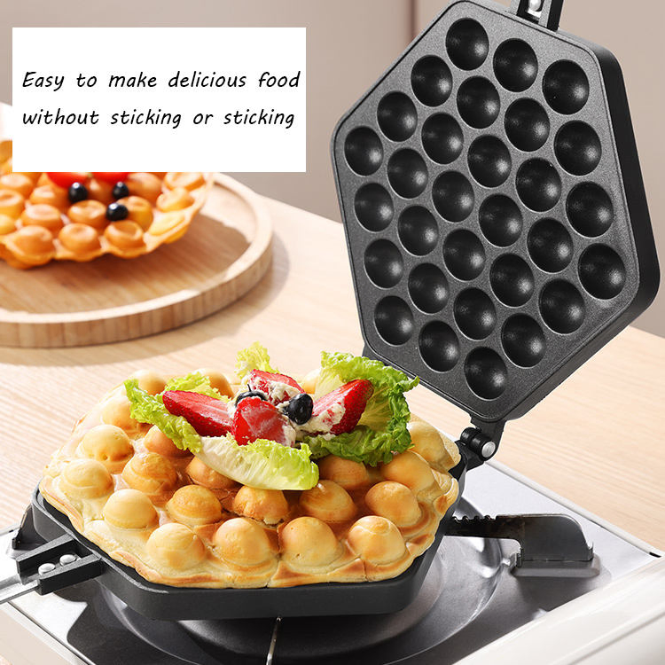 New Non-Stick Dly Eggettes Pan Cast Iron Waffle Mold Plate Using for Kitchen