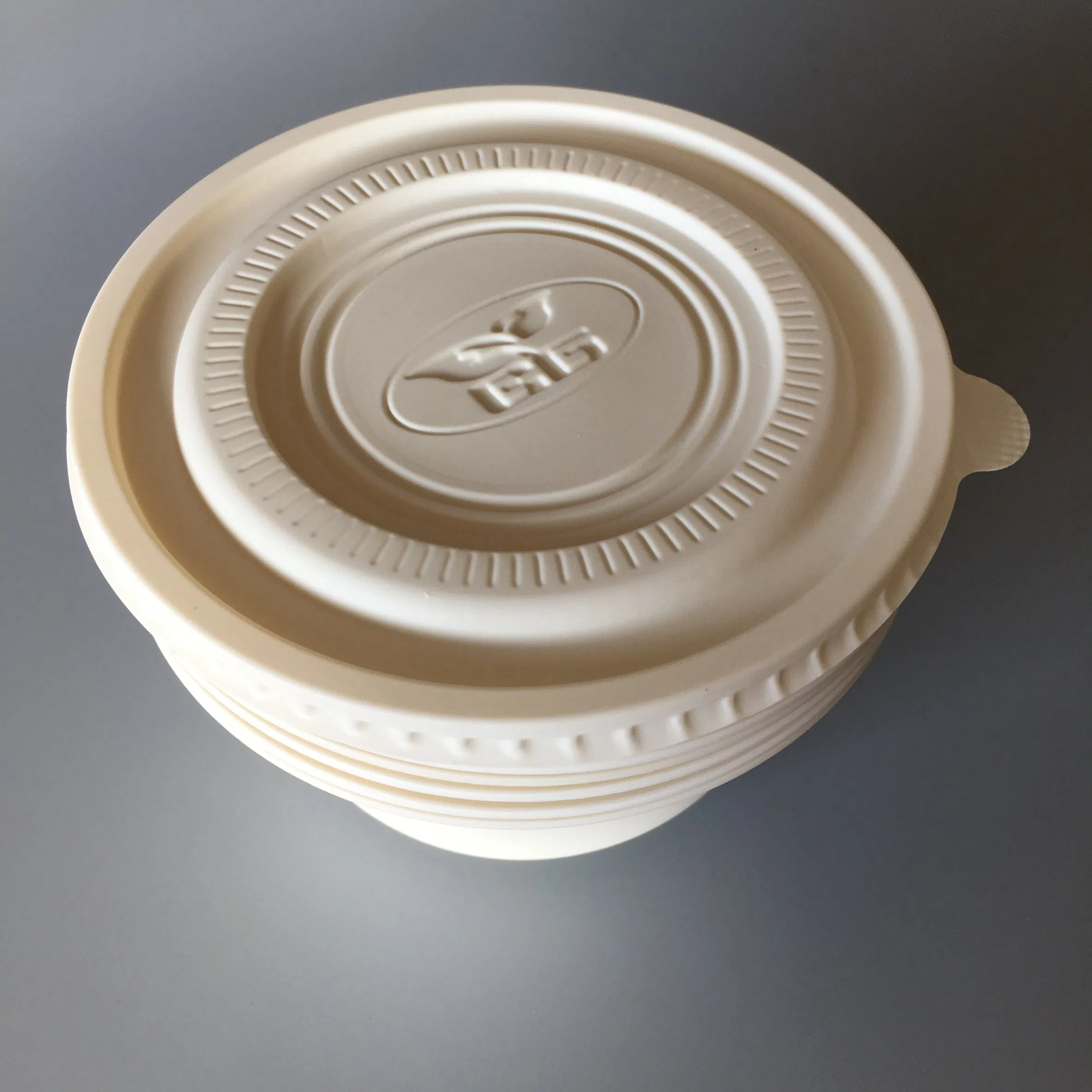 Biodegradable 16 Oz Fruit Vegetable Deli Takeaway Food Container Disposable Bowl with Lid