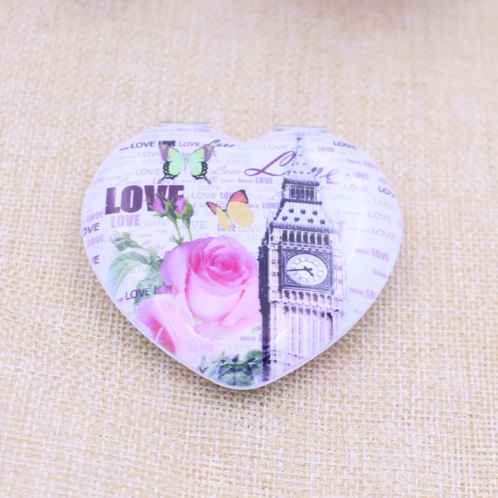 Promotional Mini Metal Pocket Cosmetic Mirror with Logo Printing