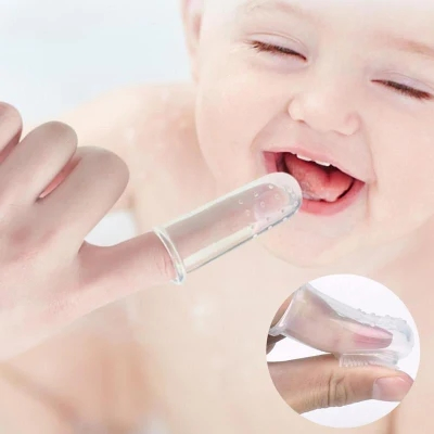 Kidstoothbrush 360 Degrees Non-Toxic Rubber Toothbrush Silicone for Baby Products