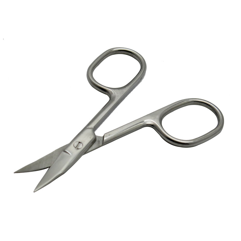 3.5mm Thickness 3.5inch Stainless Steel Eyebrow Manicure Cuticle Scissors D