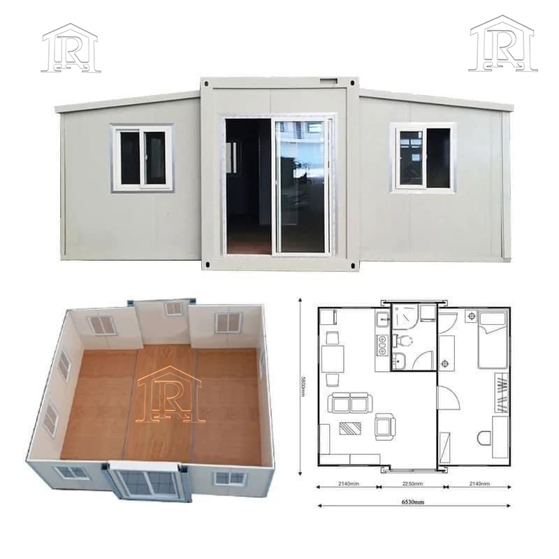 40FT Villa 5 Bedroom Shipping Prefab Container Expandable House