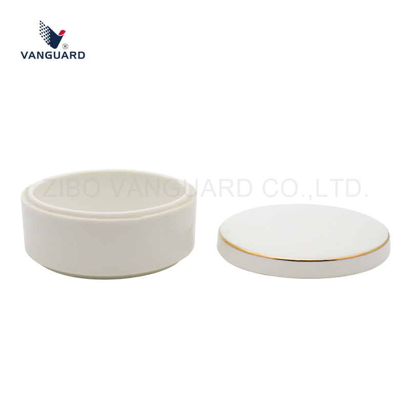 Colorful Condiment Storage Jar Healthy Round Custom Ceramic Spice Jar with Design