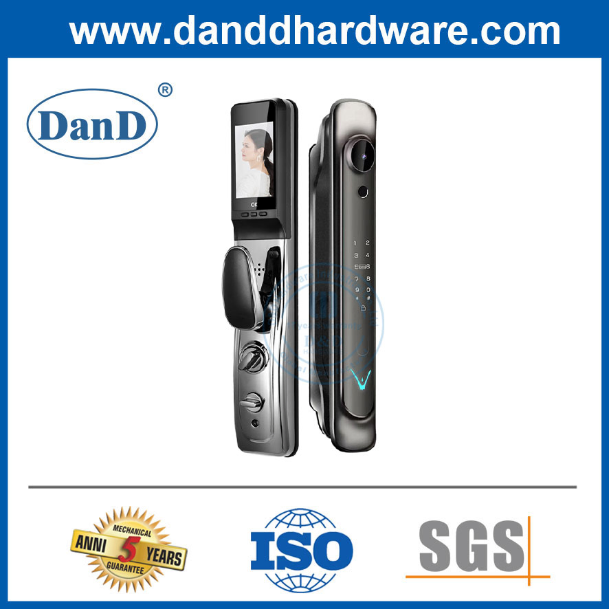 Remote Control Fingerprint Automatic Locking Intelligent Mortise Biometric Camera House Door Lock