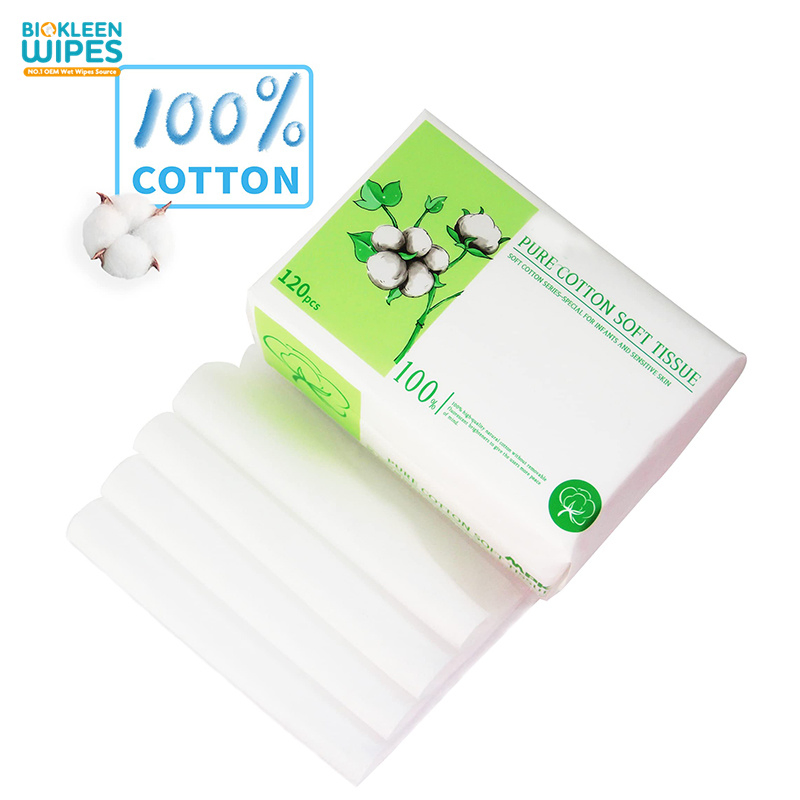 Biokleen Custom Logo Washable Large Bucket of Makeup Remover Biodegradable Private Label Sensitive Cleansing Dry Wipes for Babies