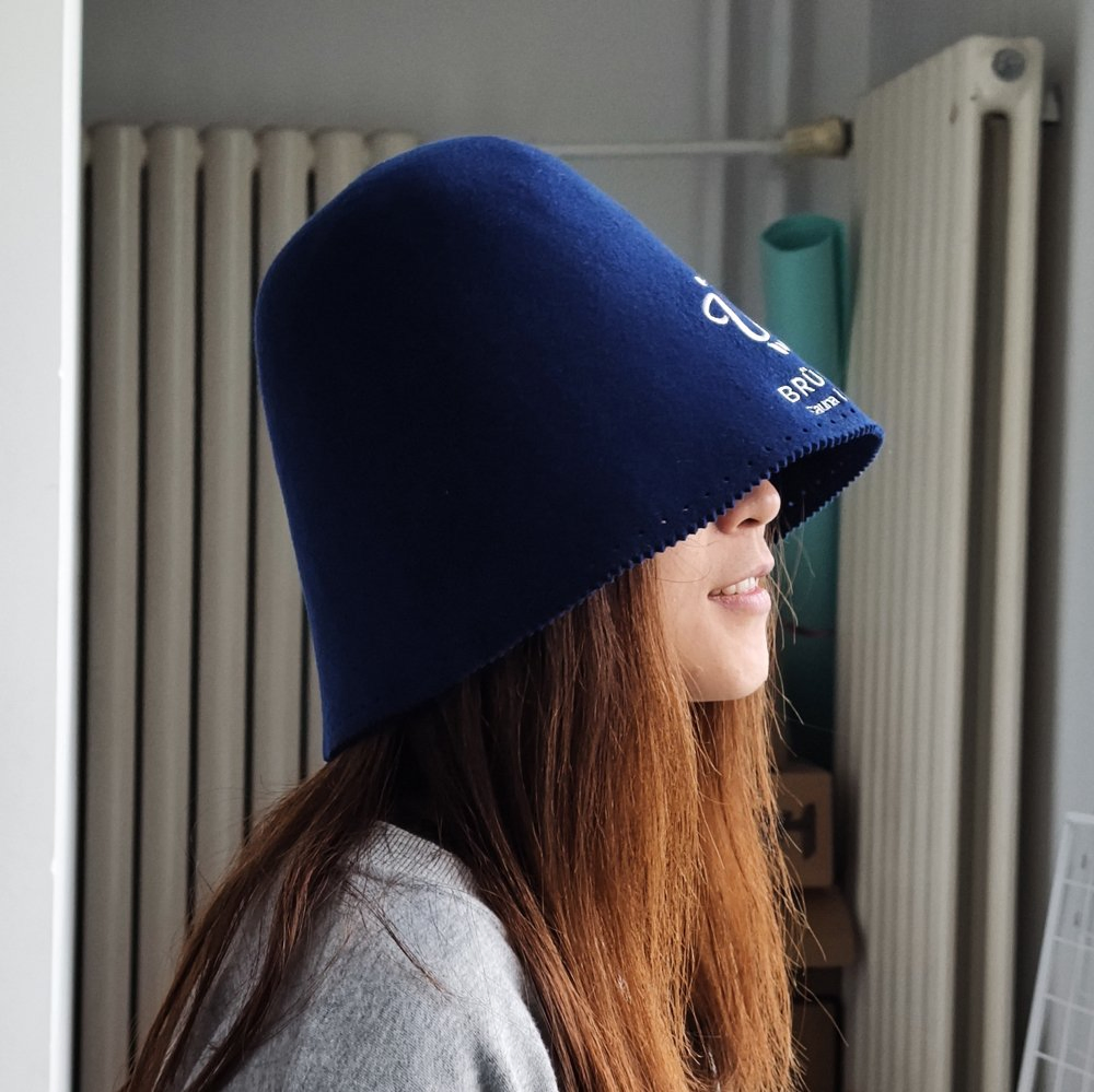 Wholesale Customize Design Wool Australian Merino Wool Felt Sauna Hat