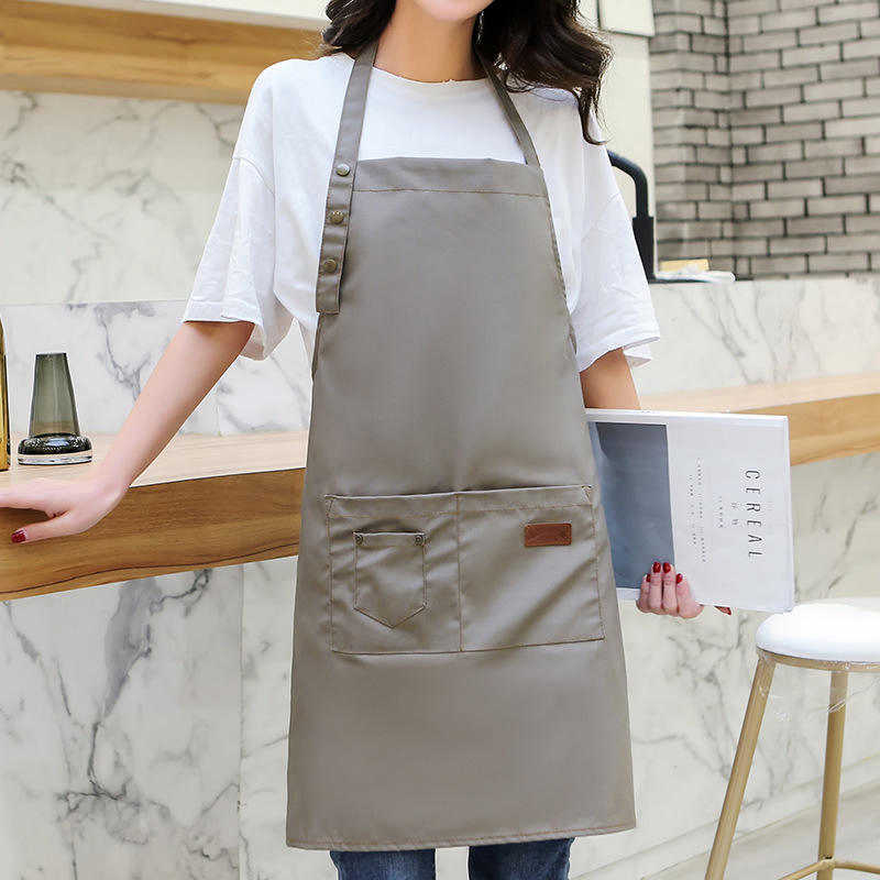 Japanese Style Canvas Sleeveless Apron Reusable Barista Uniform and Baking Accessories for Party Cleaning