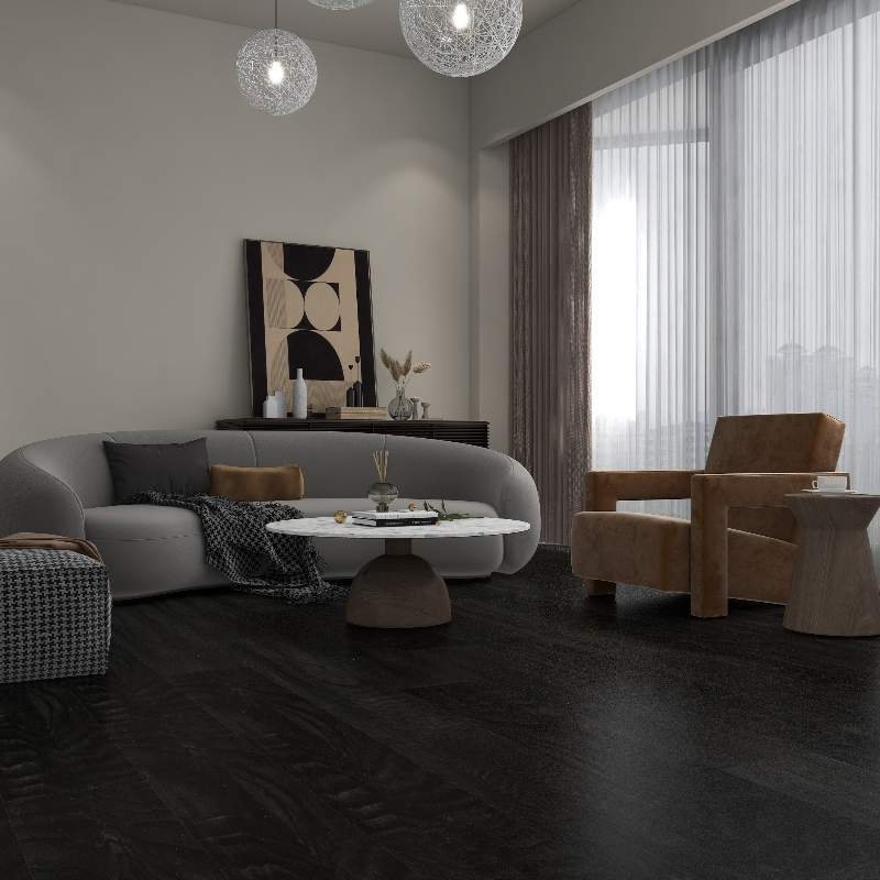 4mm-8mm Thickness Spc Flooring Vinyl Planks with Underlay Options