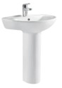 Wash Basin with Pedestal Bathroom Basins Ceramic Sanitary Ware