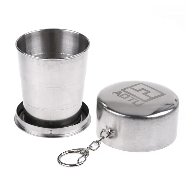 Складная силиконовая кружка Silver Gold