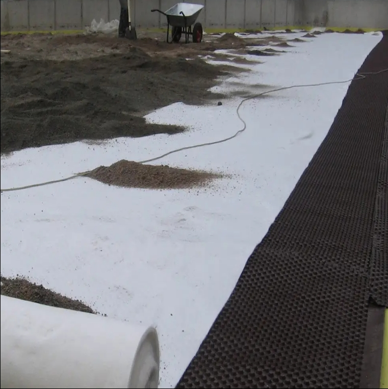 400g Filament Fabric Geotextile for Road Reinforcement and Slope of Fish Pond Liner Protection