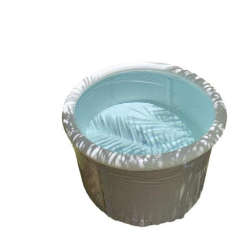 Folding Portable Bathingtub Athlete Ice Bucket Shower Room Tub Inflatable Odorless Bathtub