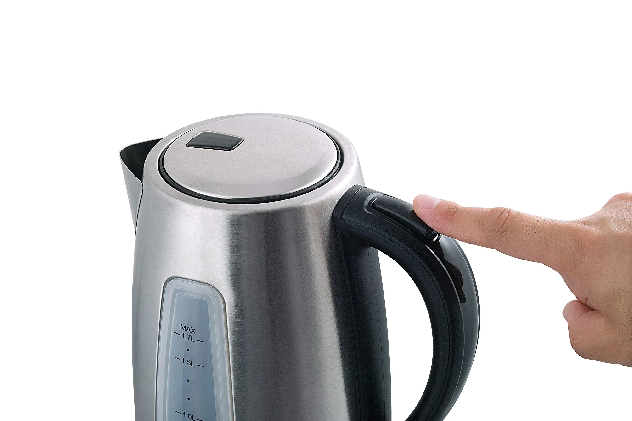 1.7L Household Smart Electric Kettle, Stainless Steel Large Capacity Electric Kettle with Light Indicator