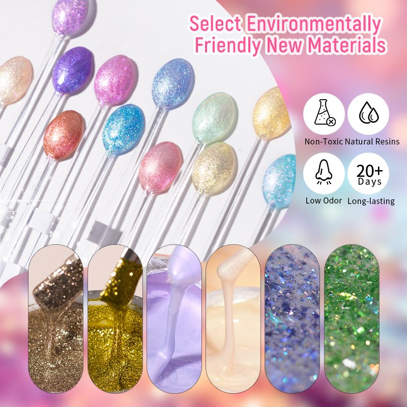 R S Nail Popular 240 Color Glitter Gel 1kg Bulk Gel Polish Manicure Nail Adhesive Glue