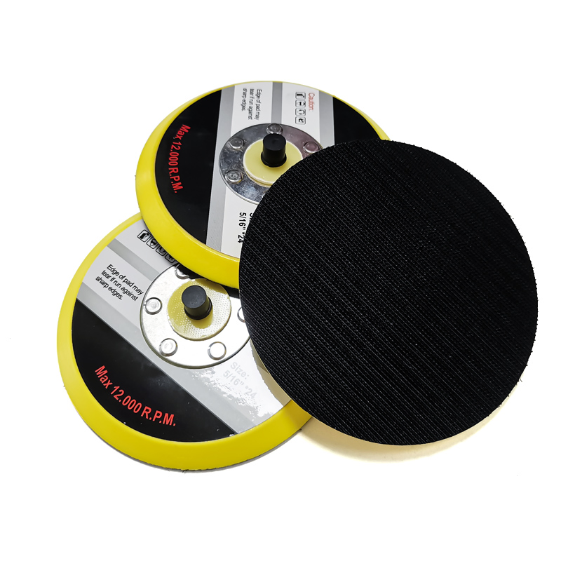 5'' 125mm 5/16-24 Pneumatic Abrasive Hook and Loop Sanding Disc Holder Pad
