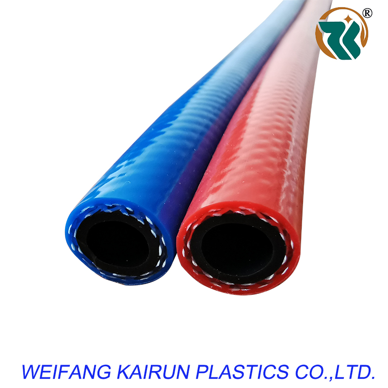5mm/6mm/8mm/9mm/10mm/12mm Flexible Hybrid PVC Twin Welding Hose Reinforced Polyester Hose