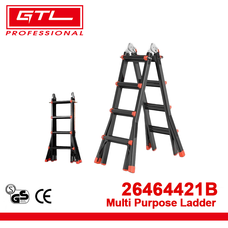 Folding Step Stool Multi-Position Ladder for Adults (26464421B)