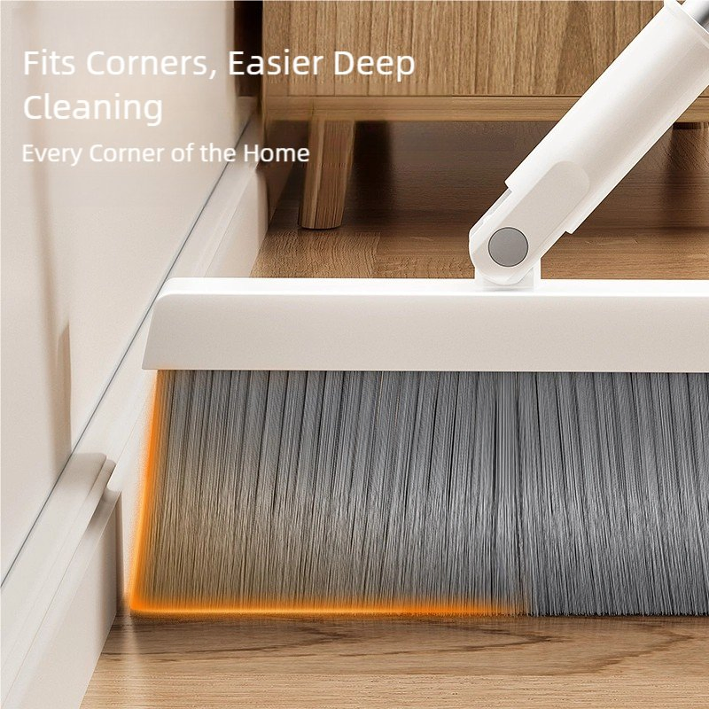 Stainless Steel Handle Broom and Dustpan Set for Effortless Cleaning