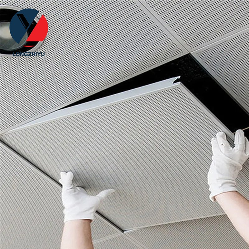 Ceiling Decorations Dalles De Plafond Acoustiques 60X60 Decorative Akustische Plafon Plat