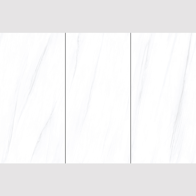 Basic Customization White Marble Look Ceramic Big Size Porcelain Floor Tile Sintered Stone for Countertop Hotel Interior