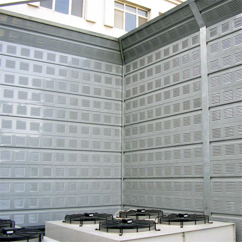 Factory Workshop Soundproof Panel Industrial Sound-Absorbing Panel Road Sound Barrier Metal Soundproof Wall
