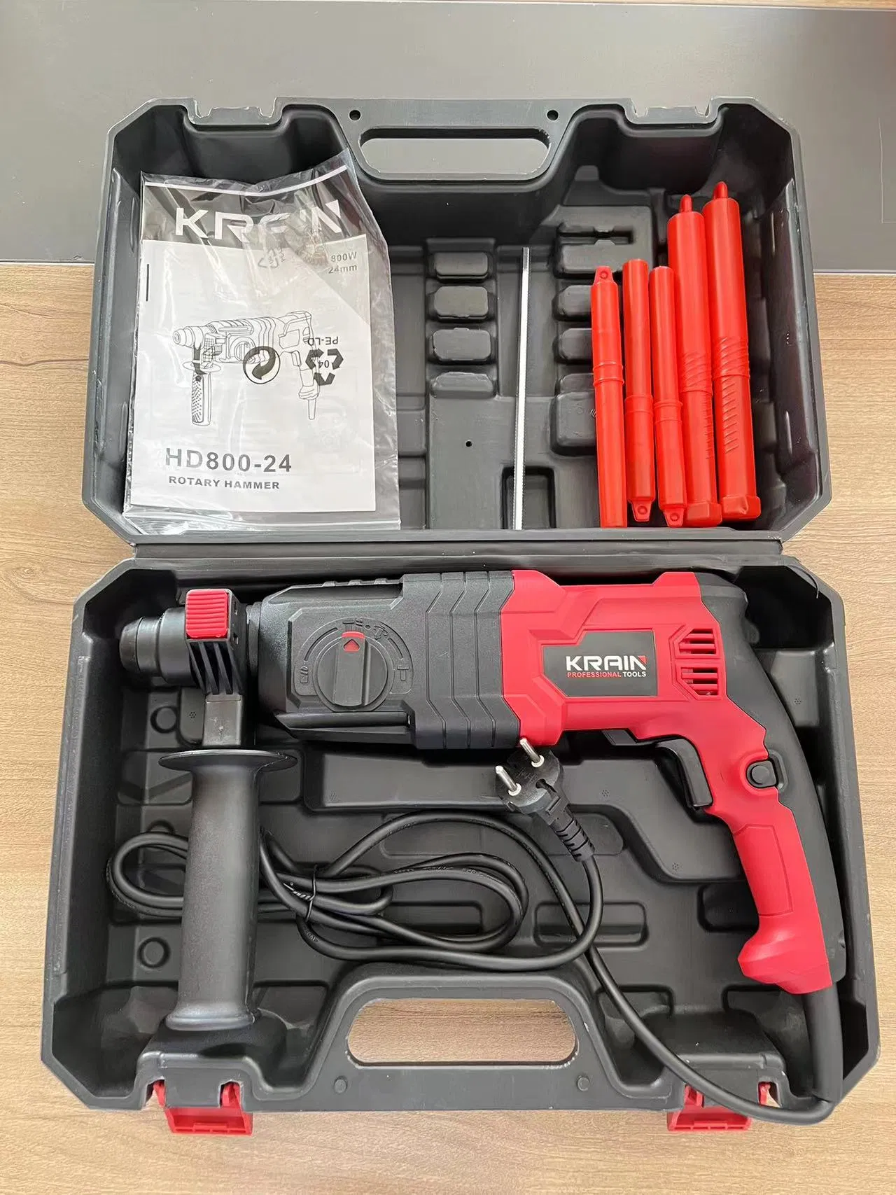 Электрический отбойный молоток Krain 800W 24мм SDS Plus