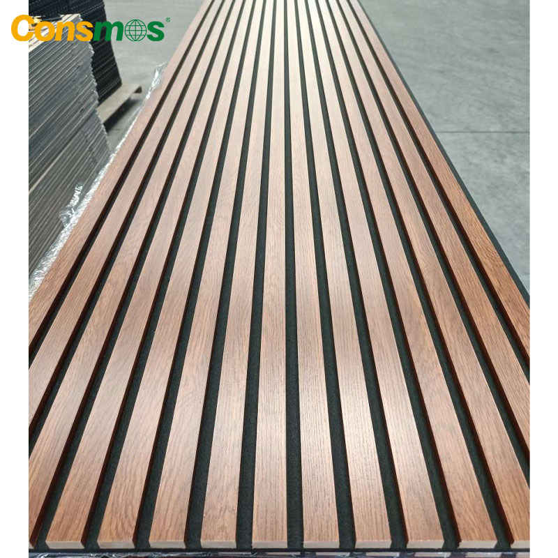 Natural Oak Acoustics Panel Wooden Slat Wall Panel Acoustic Panel for Interior Decoration