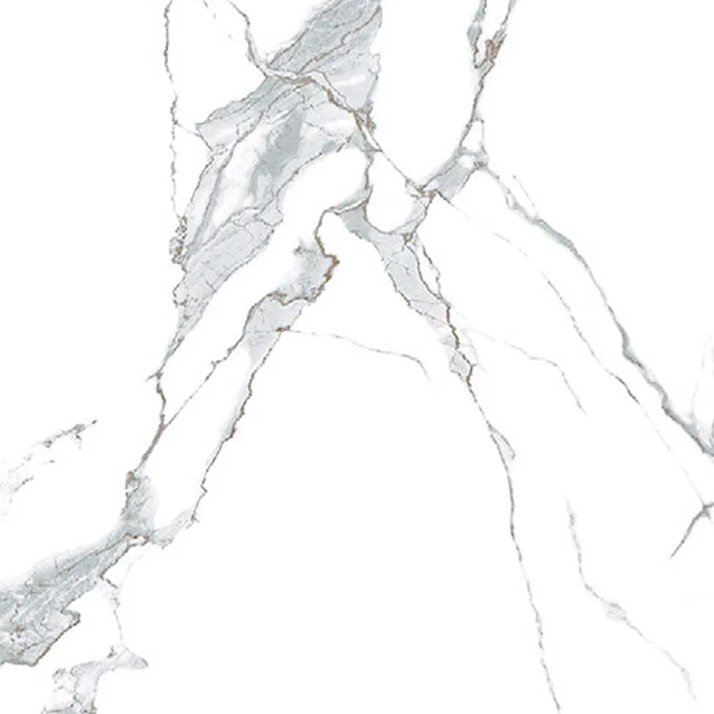 Плитка для пола белая мраморная полированная 600x600 мм