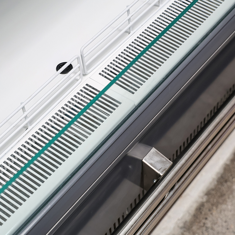 Commercial Equipment Supermarket Upright Vegetable and Fruit Food Showcase High Quality Air Cooler Store Display Open Chiller Refrigerator