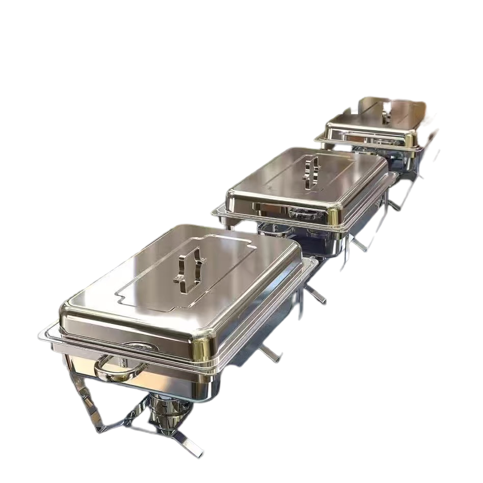Hot Sale! High-Capacity Stainless Steel Buffet Server Station