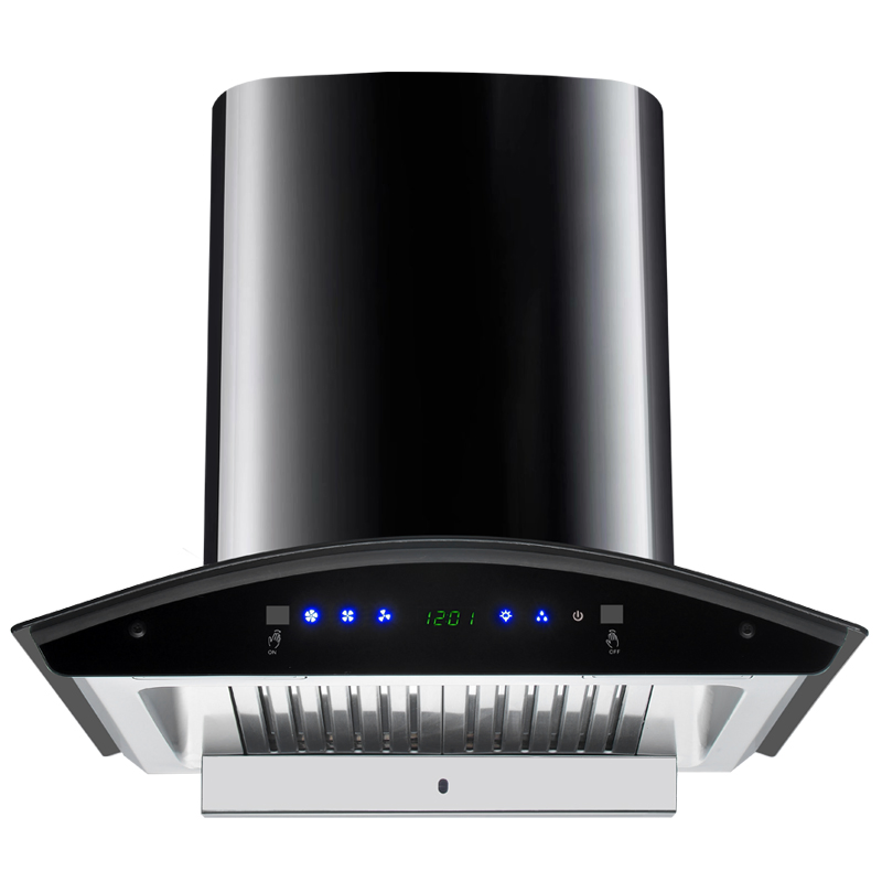 Premium 600mm Curved Glass Kitchen Range Hood with High Suction