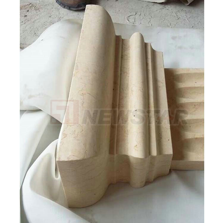 Custom Design Marble Natural Stone Gate Pillar Square House Columns