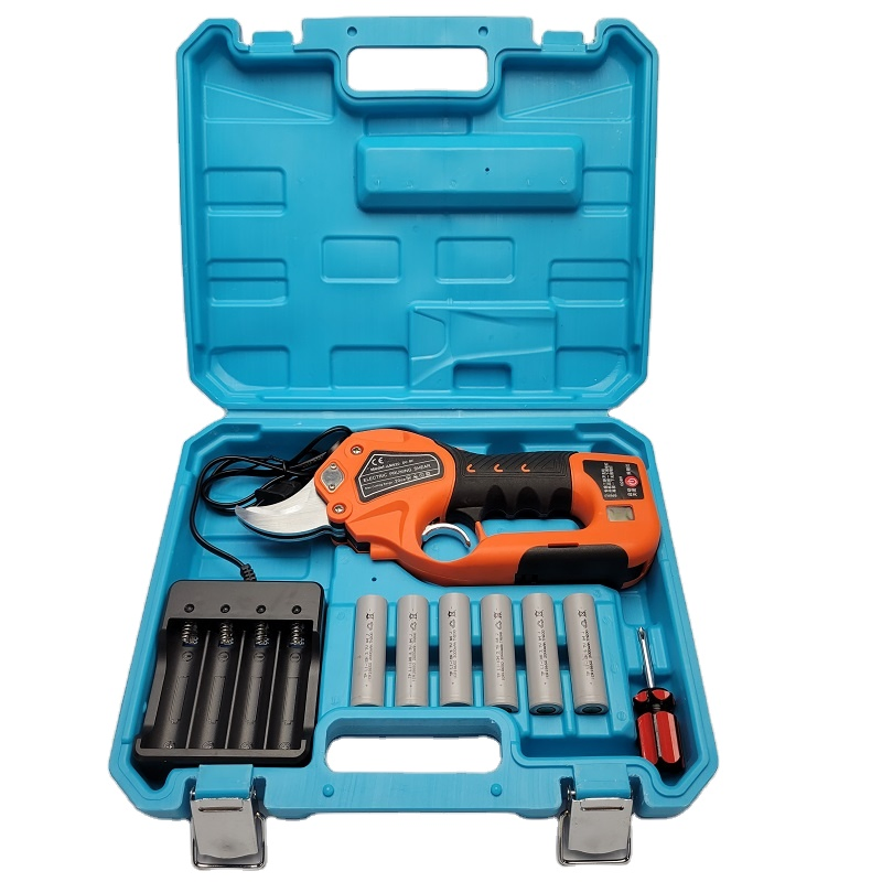 21V Cordless Lithium Battery Electric Pruning Scissors Charging Garden Bypass Pruning Shears TM-Sh502li