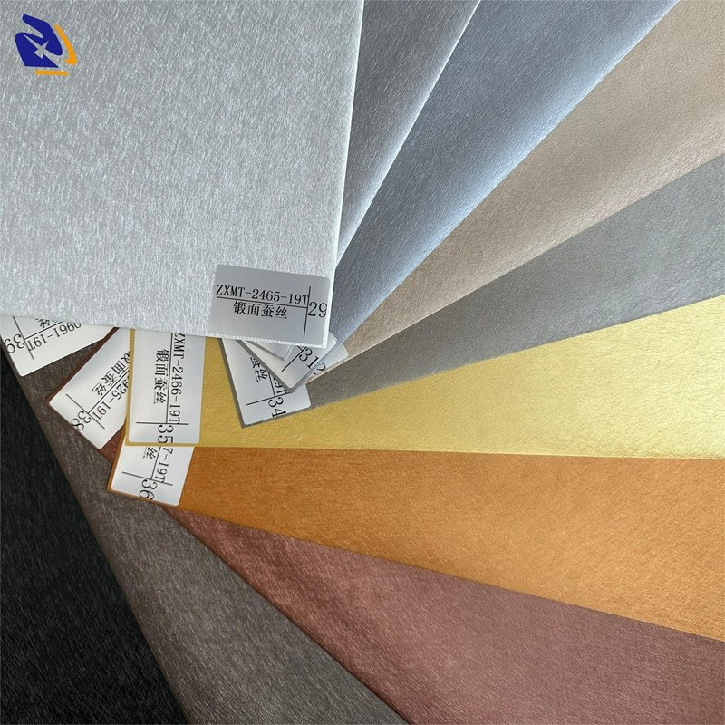 Plain Metallic Matte Finish PVC Decorative Film for Wall Panel Luxury Metalized PVC Film for Interior Decoration
