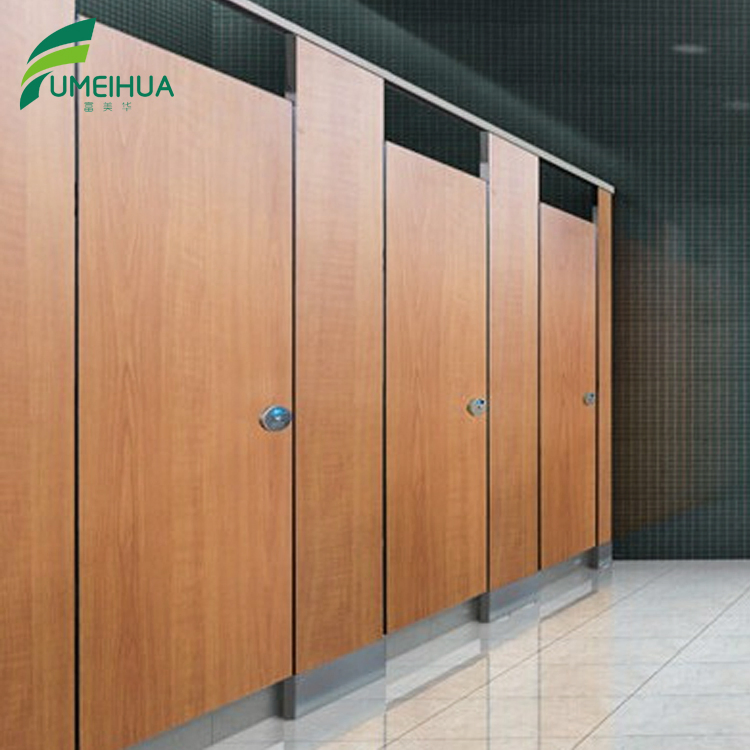 12mm Thickness Customized Size Toilet Cubicle Nylon Door Lock Toilet Partition Boards