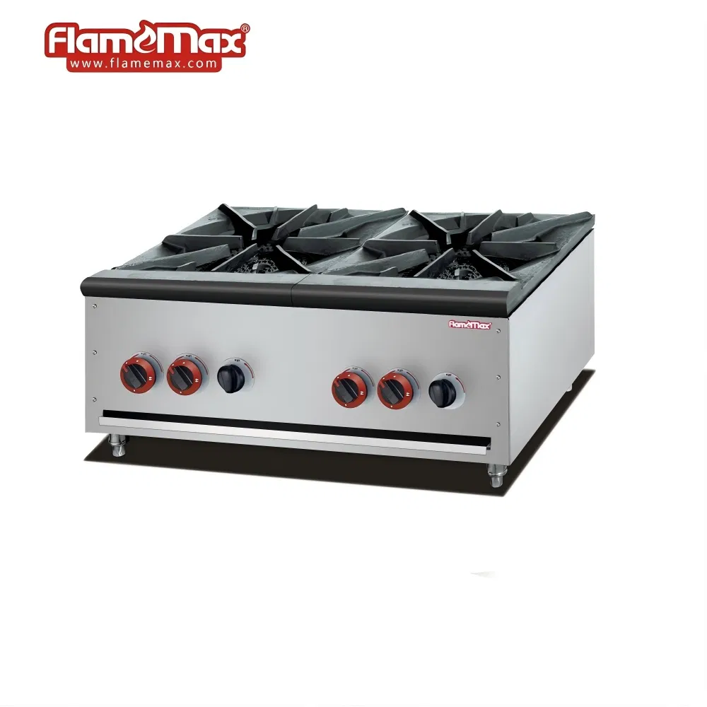 Stainless Steel Double Burner Gas Stove for Kitchen Cooking