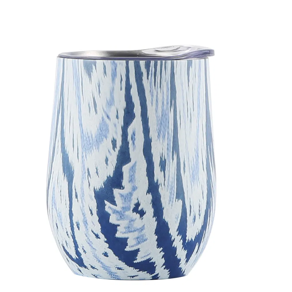 Double Wall Insulated Wine Glass, Stainless Steel Stemless Wine Cups with Lids for Coffee, Wine, Cocktails, Champaign