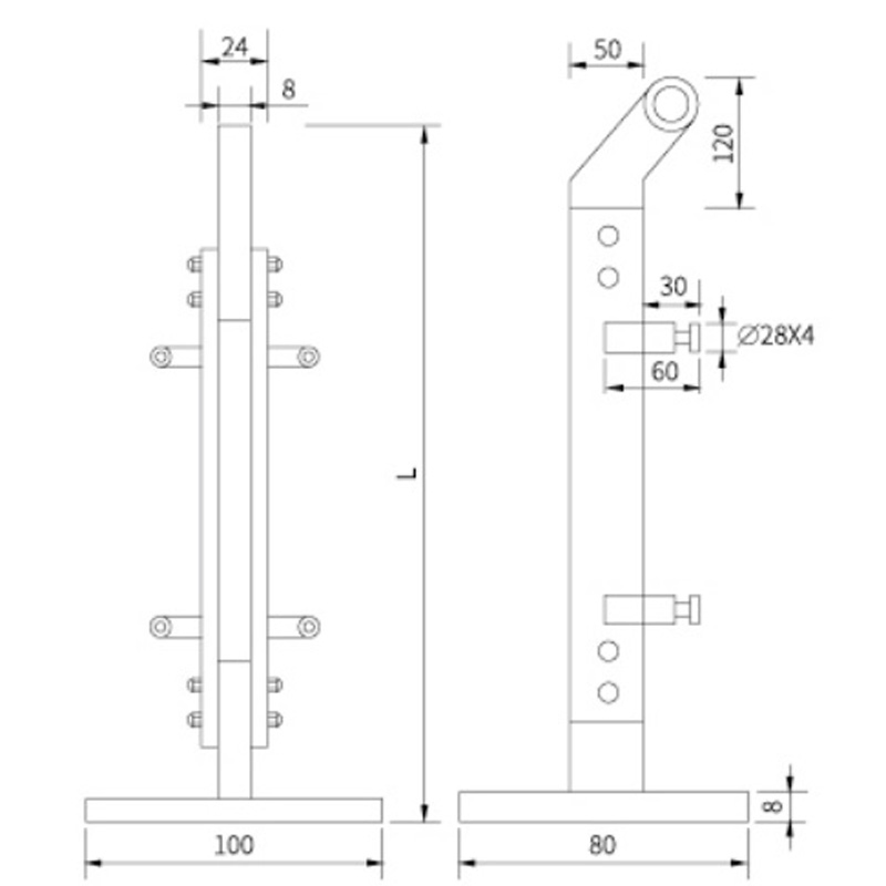 Stainless Steel Accessories Guardrail Glass Railing