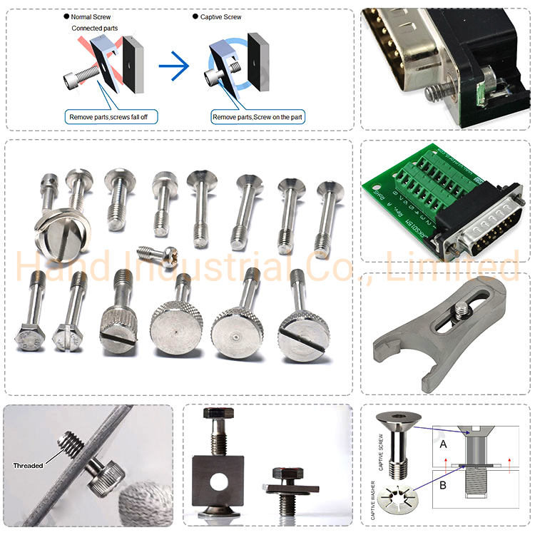 Stainless Steel M3 Hex Socket Head Cap Captive Screw