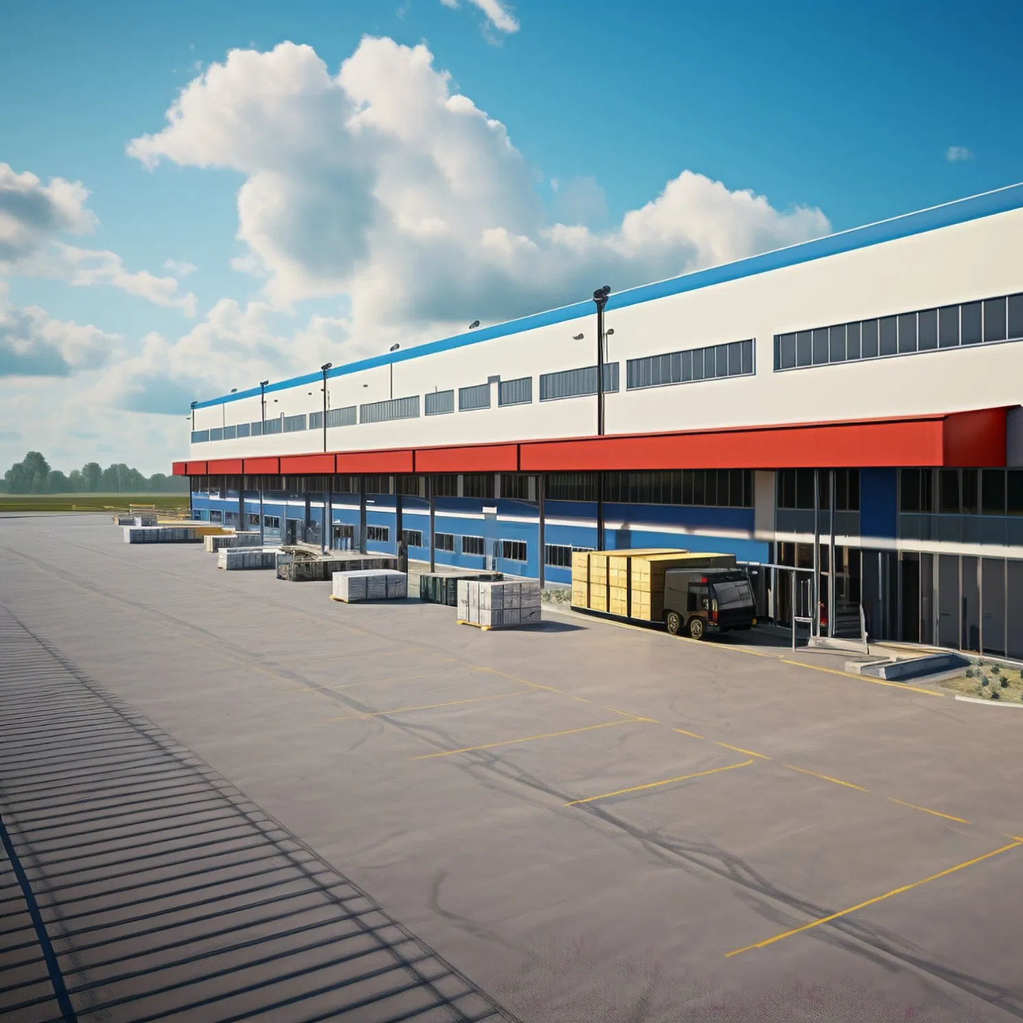 Built with High-Quality Steel Structure Materials, This Steel Structure Building