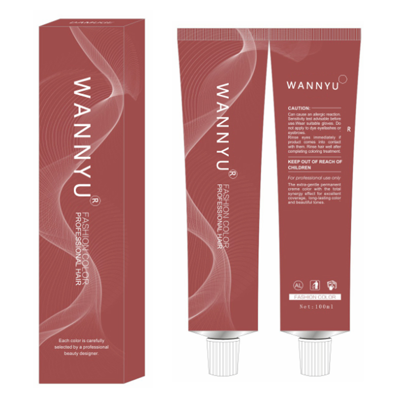 Fragrant Aluminium Tube Salon Professional Herbal Hair Color Cream