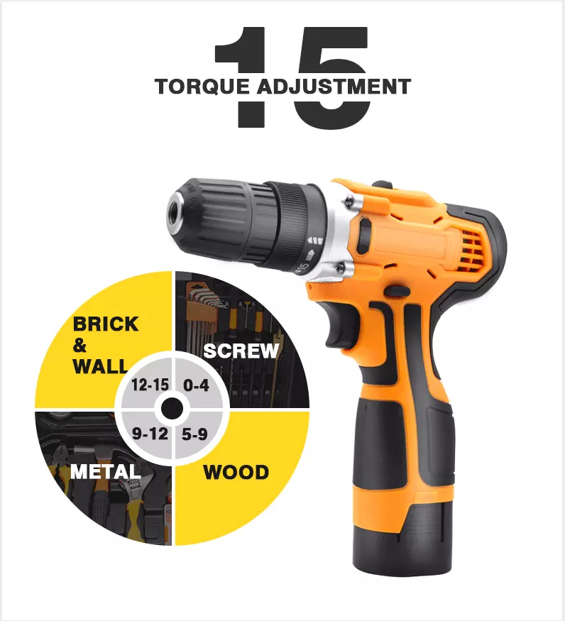 Аккумуляторный набор инструментов Feihu 21В с дрелью