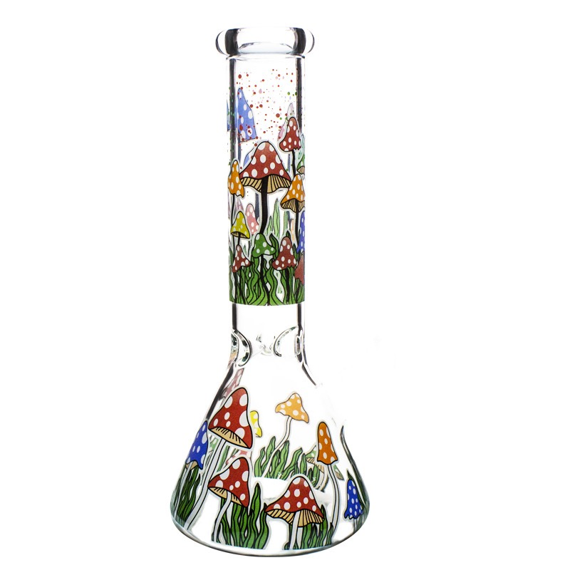 10 Inches Mushroom Forest Beaker Glass Hookah Smoking Water Pipe