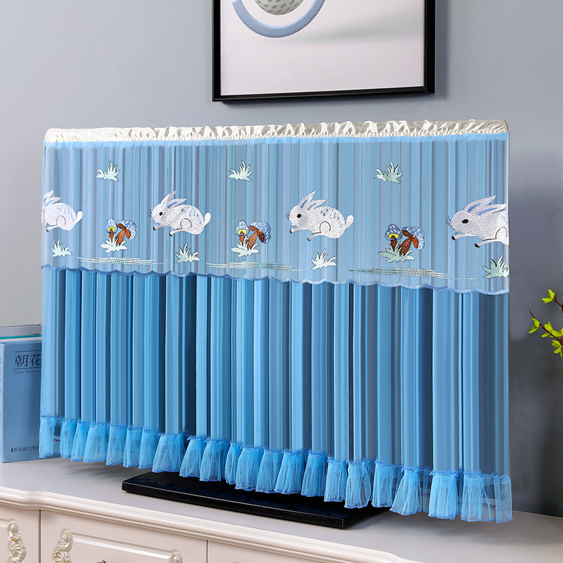 TV Cover LCD LED Screen Lace Monitor Protector Home Decoration