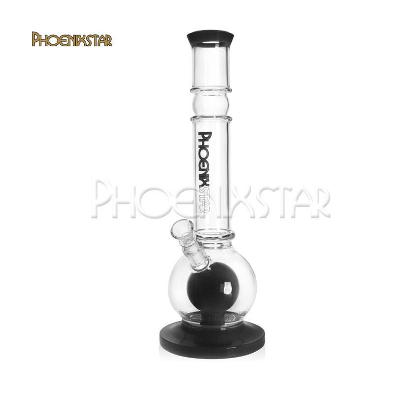 Phoenix Star 14 Inches Round Base Mixed Colors Glass Water Pipe for Smoking